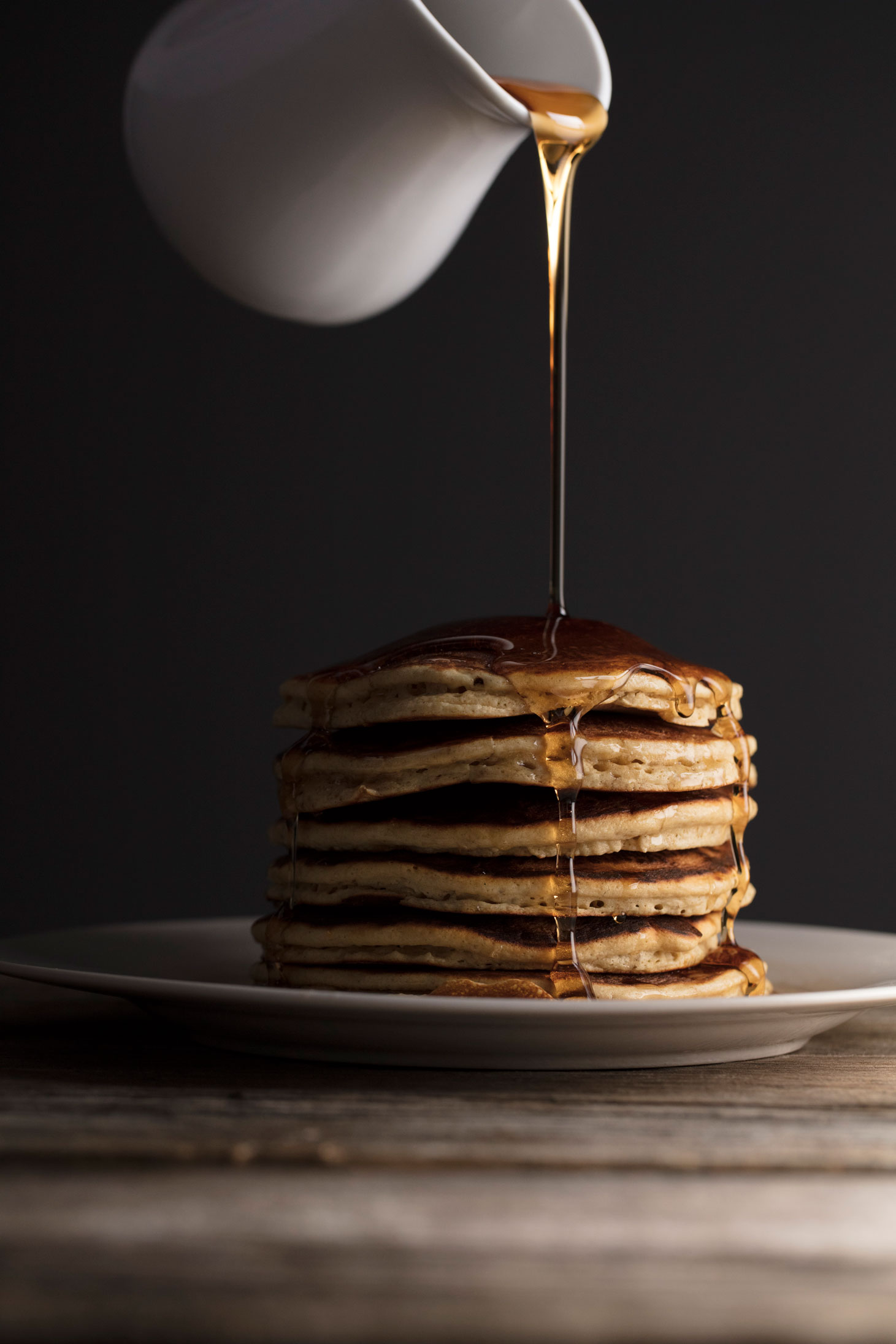 food photography pancakes syrup photography