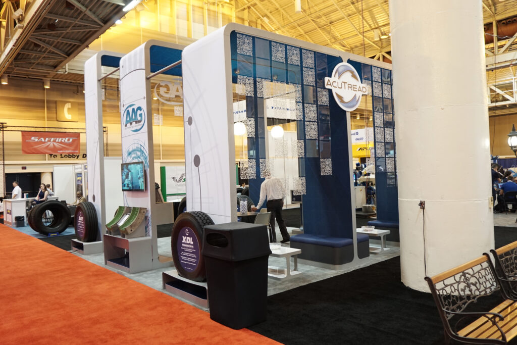 The AcuTread booth at a trade show