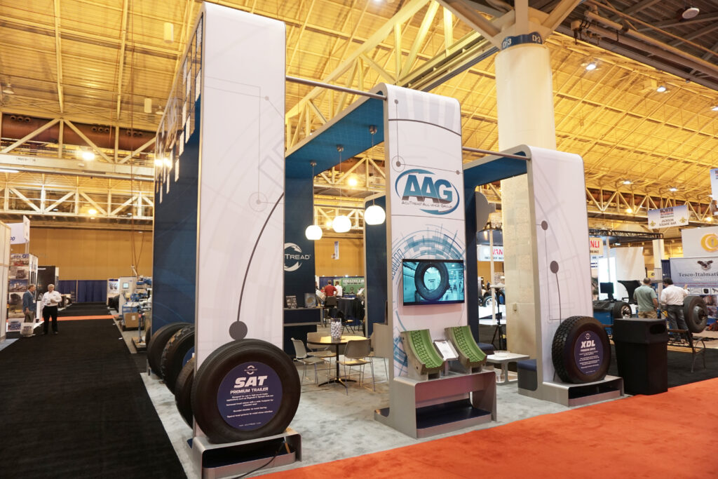 The AcuTread booth at a trade show